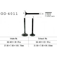 VESRAH ZAWÓR SSĄCY KAWASAKI KLF/KVF 300 '86-'02, BJ 250 '94-'06, KLR 250 '80-'84 (1 NA POJAZD) (OEM: 12004-1006,12004-1123) (1SZ