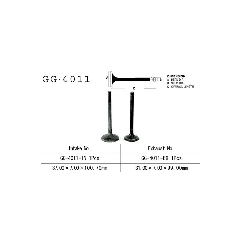 VESRAH ZAWÓR SSĄCY KAWASAKI KLF/KVF 300 '86-'02, BJ 250 '94-'06, KLR 250 '80-'84 (1 NA POJAZD) (OEM: 12004-1006,12004-1123) (1SZ