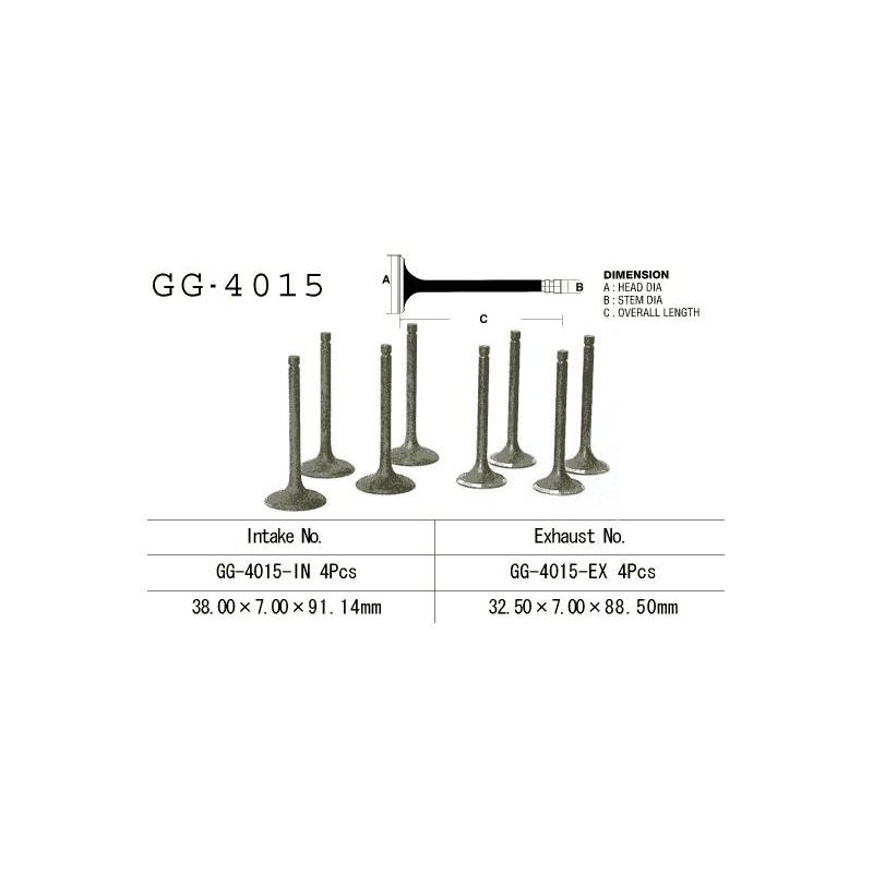 VESRAH ZAWÓR SSĄCY KAWASAKI KLR 650 '87-'09, GPZ 1100 UNITRAK '83-'85, ZN 1100B LTD '84-85' (OEM: 12004-1021,12004-1087) (1SZT.)
