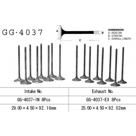 VESRAH ZAWÓR SSĄCY KAWASAKI ZX 9R '94-97, ZXR 750L '94-95' (OEM: 12004-1112) (1SZT.)