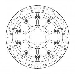 MOTO-MASTER TARCZA HAMULCOWA PŁYWAJĄCA HALO T-FLOATER FULL FLOATING PROFESSIONAL RACING PRZÓD 320MM BMW 1000 R/RR/XR '19-
