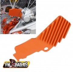 FM-PARTS RADIATOR (CHŁODNICA) TYLNEGO ZACISKU KTM '08-'22 HUSQVARNA '08-'22 KOLOR POMARAŃCZOWY