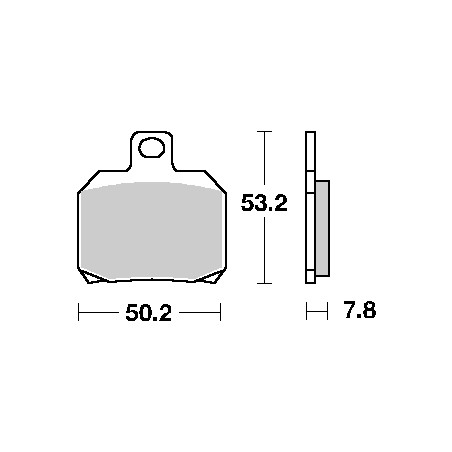 SBS KLOCKI HAMULCOWE KH266 STREET CERAMIC KOLOR CZARNY