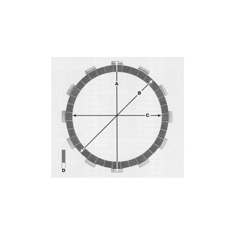 PROX PRZEKŁADKI TARCZ SPRZĘGŁOWYCH HONDA CR80/85 (87-07) (P028-4)