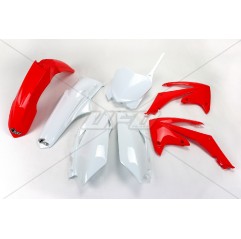 UFO KOMPLET PLASTIKÓW HONDA CRF 250R '11-'13, CRF 450R '11-'12 KOLOR OEM (BIAŁY/CZERWONY)