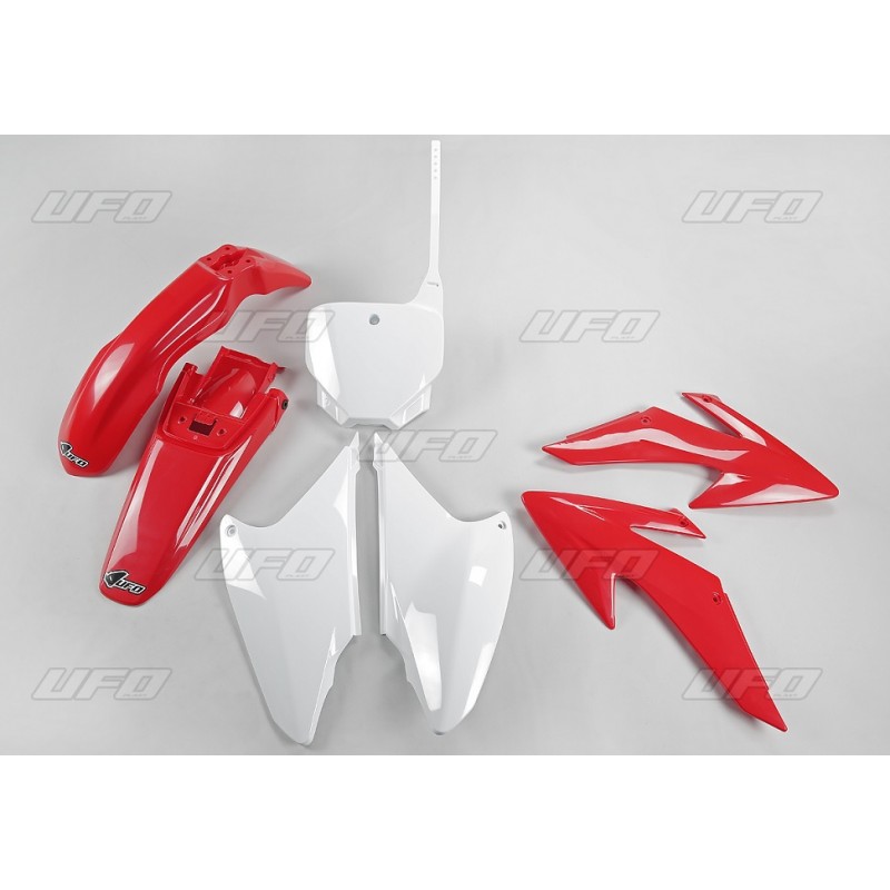 UFO KOMPLET PLASTIKÓW HONDA CRF 230 '08-'14 KOLOR OEM (CZERWONY/BIAŁY)