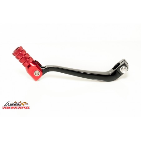 ACCEL DŹWIGNIA ZMIANY BIEGÓW HONDA CRF 450R '02-'08 ALUMINIOWA KOLOR CZARNY, KOŃCÓWKA CZERWONA