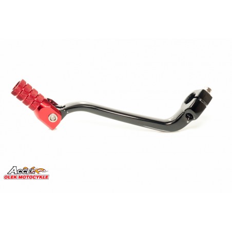 ACCEL DŹWIGNIA ZMIANY BIEGÓW HONDA CRF 450X '05-'17 ALUMINIOWA KOLOR CZARNY, KONCÓWKA CZERWONA (24700-MEY-670) - PROMOCJA