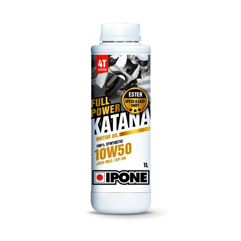 IPONE FULL POWER KATANA 10W50 OLEJ SILNIKOWY 100 % SYNTETYK 1L (ESTER, MA2) (AKC) (15)