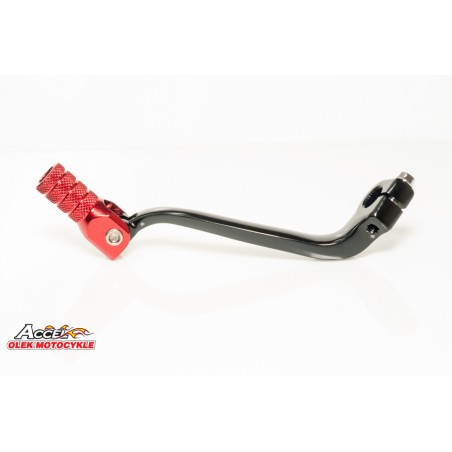 ACCEL DŹWIGNIA ZMIANY BIEGÓW HONDA CRF 450R '11-'16 ALUMINIOWA KOLOR CZARNY, KOŃCÓWKA CZERWONA (24700-MEN-306)