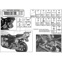 KAPPA STELAŻ KUFRA CENTRALNEGO YAMAHA XJR 1200 (95-98), XJR 1300 (98-02) ( BEZ PŁYTY )