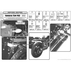 KAPPA STELAŻ KUFRA CENTRALNEGO YAMAHA TDM 900 (02-14) ( BEZ PŁYTY )