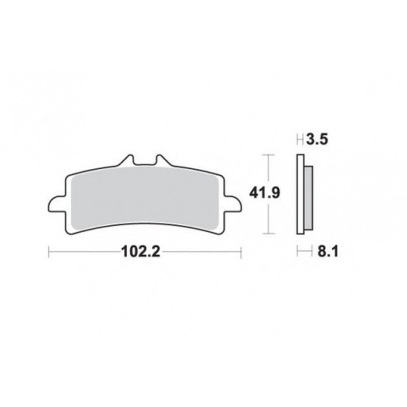 BRENTA KLOCKI HAMULCOWE KH447 SPIEK METALICZNY (ZŁOTE) FT 4113 (FT 4156)