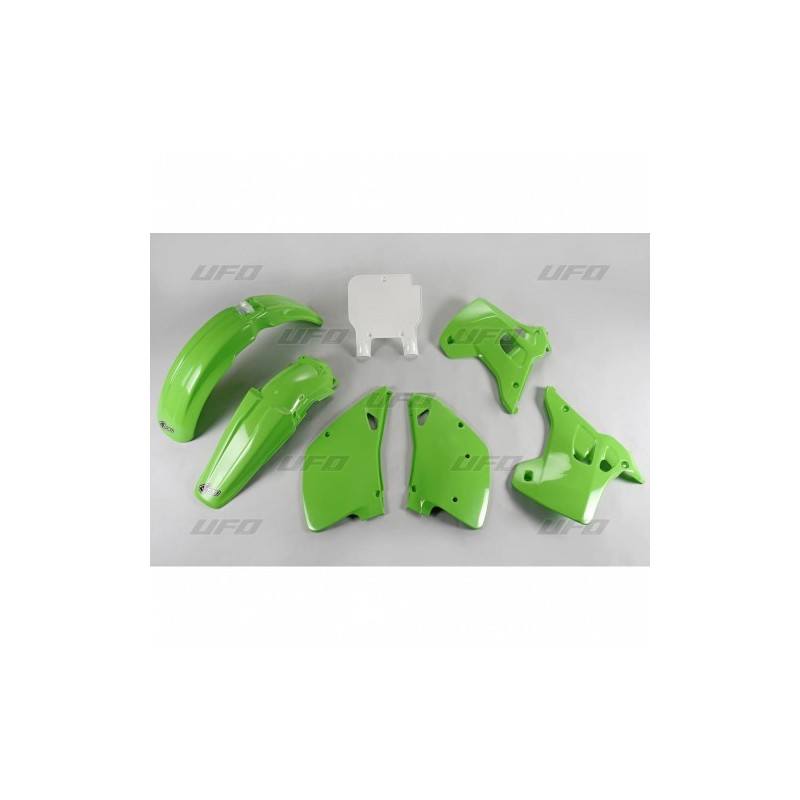 UFO KOMPLET PLASTIKÓW KAWASAKI KX 125 '90-'92, KOLOR OEM (KA195E999)