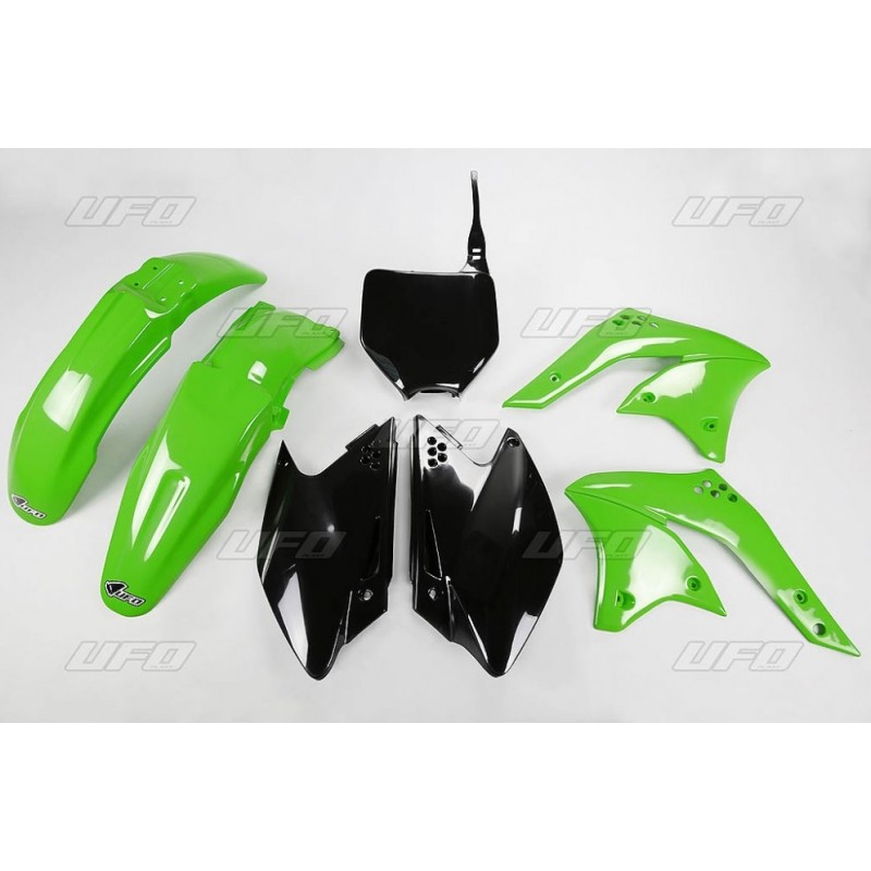 UFO KOMPLET PLASTIKÓW KAWASAKI KXF 250 '08 KOLOR OEM (ZIELONY/CZARNY)