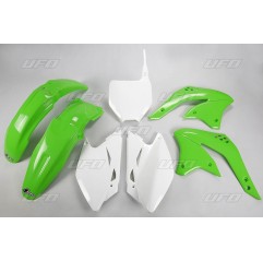 UFO KOMPLET PLASTIKÓW KAWASAKI KXF 450 '08 KOLOR OEM (ZIELONY/BIAŁY) (KA211E999)