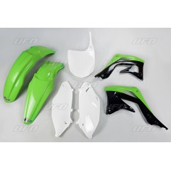 UFO KOMPLET PLASTIKÓW KAWASAKI KXF 450 '12 KOLOR OEM (ZIELONY/BIAŁY/CZARNY) (KA217E999)