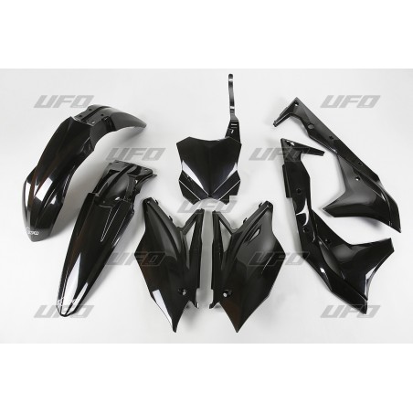 UFO KOMPLET PLASTIKÓW KAWASAKI KXF 250 '17 KOLOR CZARNY