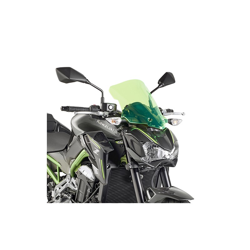 KAPPA SZYBA KAWASAKI Z 900 (17-18) 37 X 32 CM LIME Z PODŚWIETLANYMI KRAWĘDZIAMI Z MOCOWANIAMI