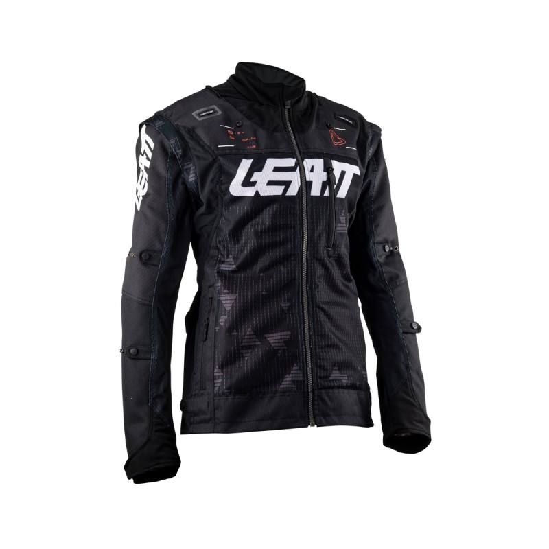 LEATT (NOWY 2023) KURTKA MOTO 4.5 X-FLOW JACKET BLACK KOLOR CZARNY ROZMIAR L