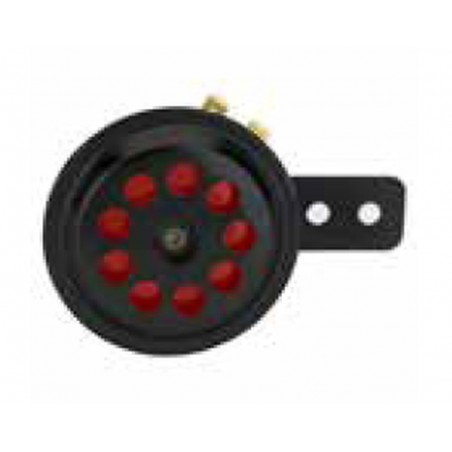 GAUSS 2023/06 KLAKSON (SYGNAŁ DŹWIĘKOWY) UNIVERSALNY CZARNY-CZERWONY (ŚREDNICA 70 MM)