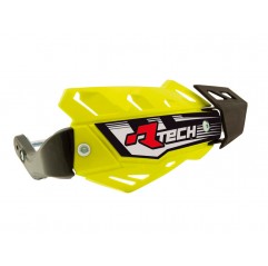 RACETECH OSŁONY RĄK (HANDBARY) FLX ATV/QUAD KOLOR ŻÓŁTY NEON (Z 3 RODZAJAMI MOCOWAŃ DO KIEROWNICY)