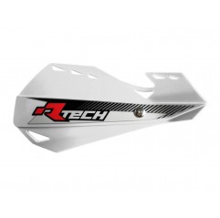 RACETECH OSŁONY RĄK (HANDBARY) DUAL EVO KOLOR BIAŁY (Z MOCOWANIAMI DO KIEROWNICY)