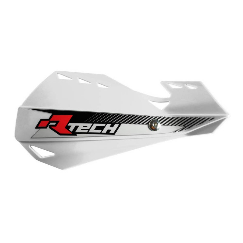 RACETECH OSŁONY RĄK (HANDBARY) DUAL EVO KOLOR BIAŁY (Z MOCOWANIAMI DO KIEROWNICY)