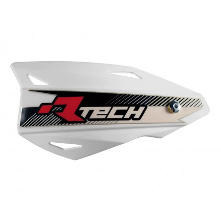 RACETECH OSŁONY RĄK (HANDBARY) VERTIGO CROSS/ENDURO KOLOR BIAŁY (Z MOCOWANIAMI DO KIEROWNICY)