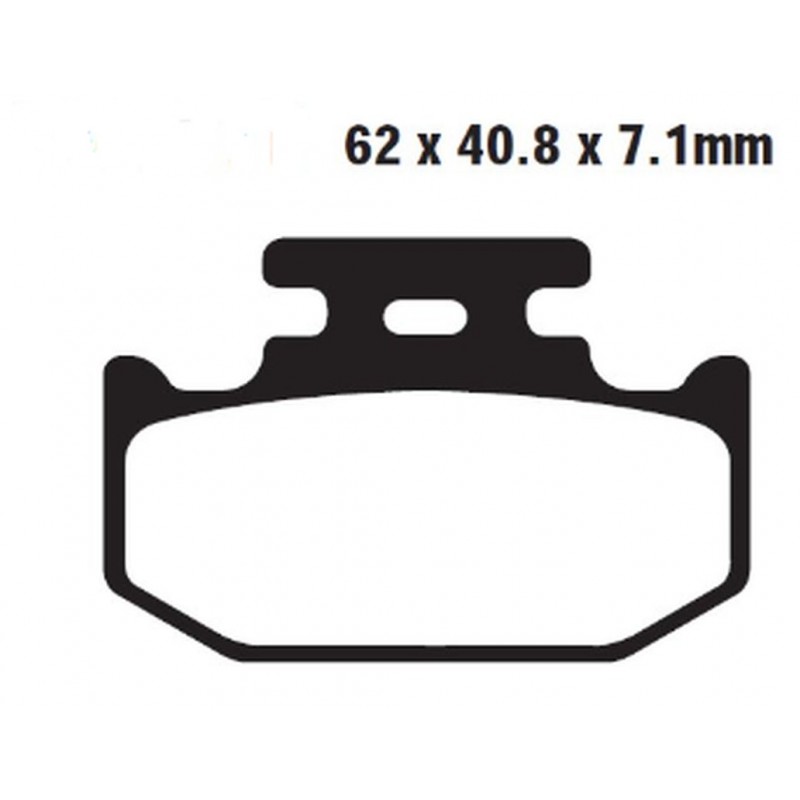 DELTA BRAKING KLOCKI HAMULCOWE KH497 LEWY PRZÓD YAMAHA YXC 700 VIKING '15-'22, YXM 700 WOLVERINE/VIKING '14-'22, YXR 700 RHINO '