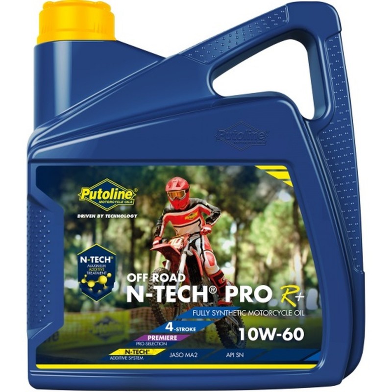 PUTOLINE OLEJ SILNIKOWY 4T 100% SYNTETYK N-TECH® PRO R+ OFF ROAD 10W60 4L (AKC)