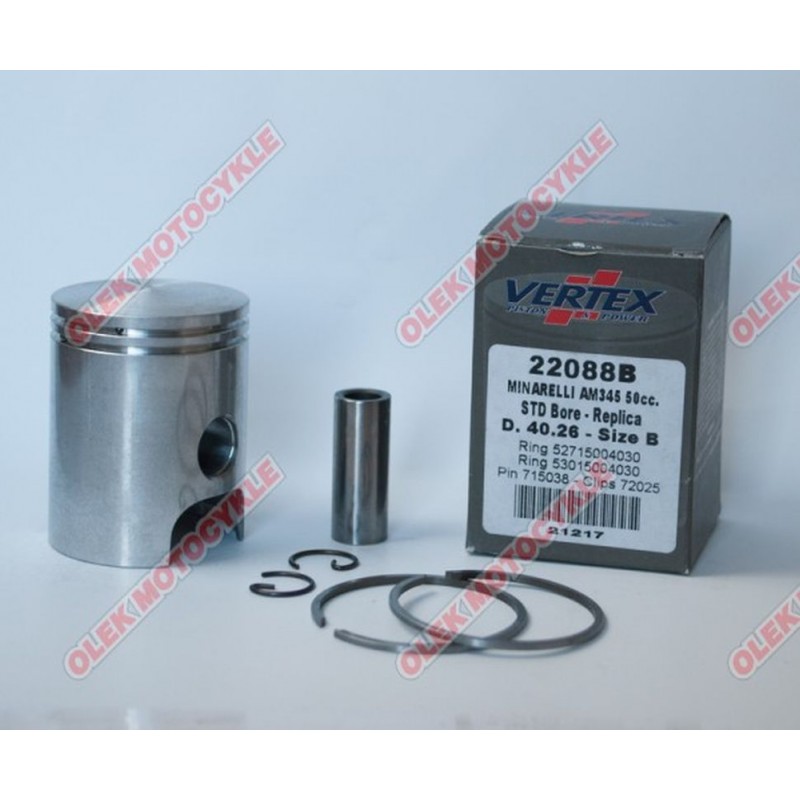 VERTEX TŁOK MINARELLI AM6, APRILIA, YAMAHA (40,30MM) REPLICA NICASIL (28,00/2,00/12,00) (PIERŚCIENIE 53015004030 X 1, 5271500403