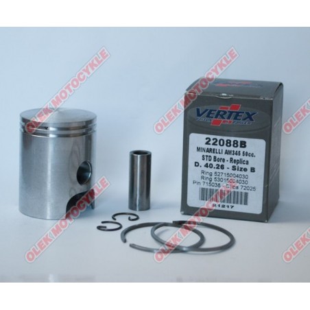 VERTEX TŁOK MINARELLI AM6, APRILIA, YAMAHA (40,30MM) REPLICA NICASIL (28,00/2,00/12,00) (PIERŚCIENIE 53015004030 X 1, 5271500403