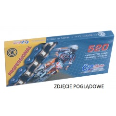 CZ ŁAŃCUCH NAPĘDOWY 520 SDZZ (114 OGNIW) ACTIVE RING (X-RING) ZŁOTY DO 900 CCM STREET (HIGH PERFORMANCE) (41,5 KN) + ZAKUWKA DRĄ