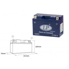 LANDPORT AKUMULATOR ŻELOWY GT9B-4 12V 8AH 150X69X105 BEZOBSŁUGOWY - ZALANY (6)