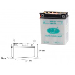 LANDPORT AKUMULATOR YB12AL-A 12V 12AH 135X81X161 (GB12ALA) OBSŁUGOWY - BEZ ELEKTROLITU (5)