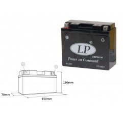 LANDPORT AKUMULATOR YT12B-4 12V 11AH 151X70X130 BEZOBSŁUGOWY - ZALANY (6)