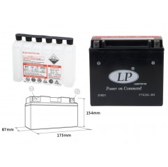 LANDPORT AKUMULATOR YTX20L-BS 12V 18AH 175X86X154 BEZOBSŁUGOWY - ELEKTROLIT OSOBNO (2) UE2019/1148