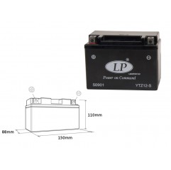 LANDPORT AKUMULATOR YTZ12-S 12V 11AH 150X86X110 (GTZ12S) BEZOBSŁUGOWY - ZALANY (4)