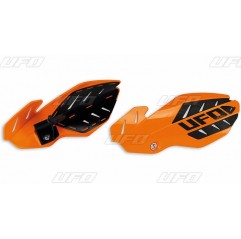 UFO OSŁONY RĄK (HANDBARY) FLAME KTM SX 125 '16, SX 250 '14-'16, EXC 250/300 '14-'16, SXF/EXCF '14-'16, KOLOR POMARAŃCZOWY/BIAŁY 