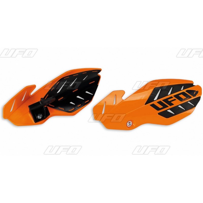 UFO OSŁONY RĄK (HANDBARY) FLAME KTM SX 125 '16, SX 250 '14-'16, EXC 250/300 '14-'16, SXF/EXCF '14-'16, KOLOR POMARAŃCZOWY/BIAŁY 