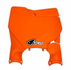 UFO TABLICA NA NUMER STARTOWY KTM SX/SXF 16-19 (Z WYJĄTKIEM SX 250 '16) KOLOR POMARAŃCZOWY FLUO (Z OSŁONAMI AMORTYZATORÓW)