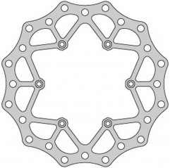 DELTA BRAKING TARCZA HAMULCOWA PRZÓD SUZUKI RM 125 '88-10, RM 250 '88-10, DRZ 250 '01-07, YAMAHA YZ 125 '01-16, YZ/YZF/WR 250 '0