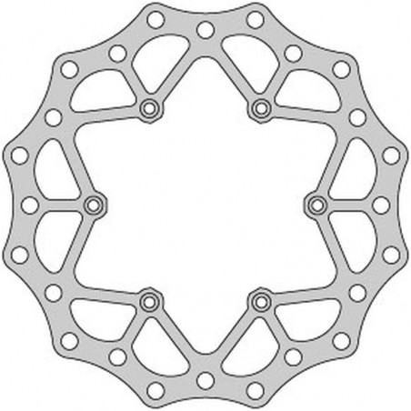 DELTA BRAKING TARCZA HAMULCOWA PRZÓD SUZUKI RM 125 '88-10, RM 250 '88-10, DRZ 250 '01-07, YAMAHA YZ 125 '01-16, YZ/YZF/WR 250 '0