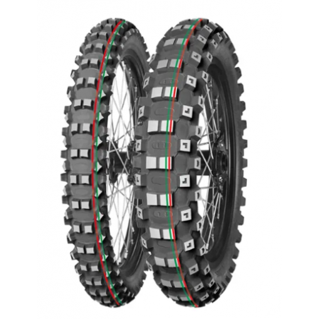 MITAS OPONA 60/100-12 TERRA FORCE-MX MH 36M (CZERWONO-ZIELONY PASEK) TT PRZÓD DOT 2023 (DOT:XVDT) (460053)