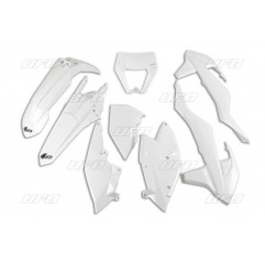 UFO KOMPLET PLASTIKÓW KTM EXC/EXCF '17-'19 KOLOR BIAŁY (Z OSŁONĄ LAMPY) (KT523E047)