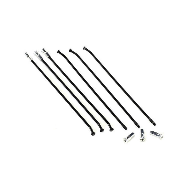 HAAN WHEELS SZPRYCHY WZMOCNIONE Z NYPLAMI (KOMPLET) TYŁ 18 CALI HONDA CR/CRF '91-'19 KOLOR CZARNY