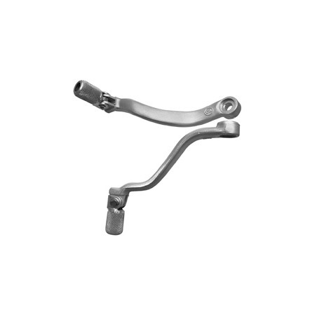 M.C. DŹWIGNIA ZMIANY BIEGÓW KTM 400/450/520/525 '00-'06, SXF/EXCF 250 '06-'13 (ALUMINIOWA) KOLOR SREBRNY, KOŃCÓWKA STALOWA