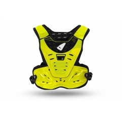 UFO 2023/04 OSŁONA KLATKI PIERSIOWEJ (ZBROJA) CHEST PROTECTOR REACTOR DZIECIĘCA / JUNIOR / KID KOLOR NEON ŻÓŁTY (CE LEVEL 2) - K