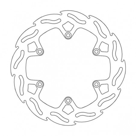 MOTO-MASTER TARCZA HAMULCOWA TYŁ FACTORY KTM, Husaberg 220 MM - 4,4MM GRUBOŚCI (NG141 NG129)